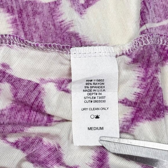 VTG Y2K Babydoll Top Sz.M Ikat Print Short Puff Sleeve Boho Coquette Festival - Picture 9 of 10